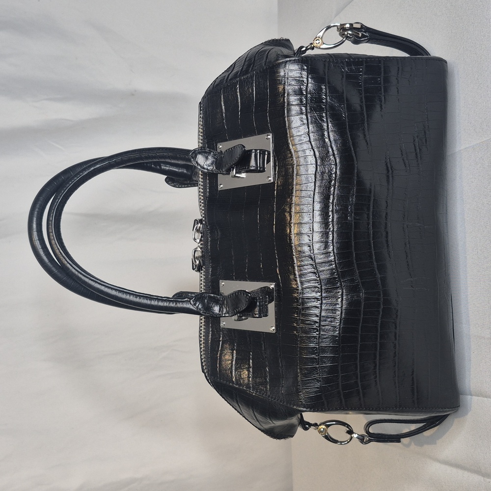 Henri Bendel New York The Satchel -Croco Satchel Handbag NWT - Picture 8 of 17